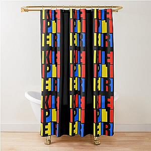 Kep1er Typography Shower Curtain