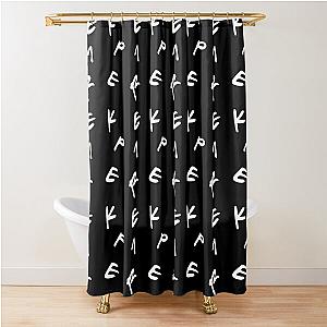 Kep1er Letter Pattern Shower Curtain