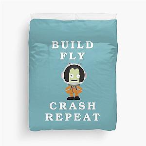 Build Fly Crash Repeat Kerbal Space Program Kerbals Duvet Cover