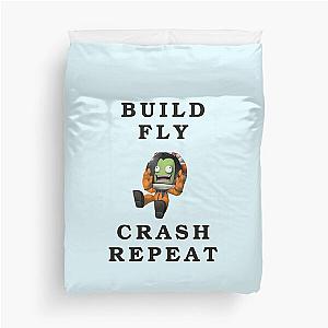 Build Fly Crash Repeat Kerbal Space Program Kerbals Duvet Cover