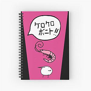 Kero Bonito logo, shrimp and Spiral Notebook