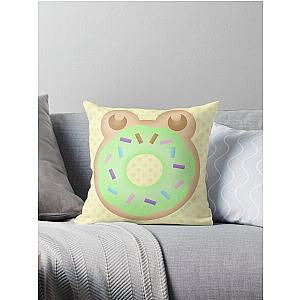 Kero Lime Donut Throw Pillow