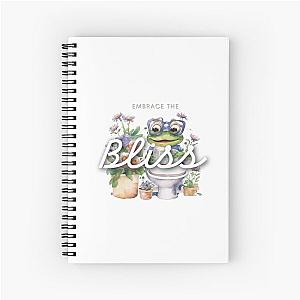 Keroppi Sticker, Embrace the Bliss Sticker, Flower Stickers Spiral Notebook