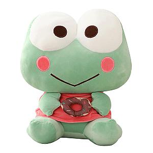 35-60cm Green Keroppi Cute Big Eyed Frog Sitting Plush