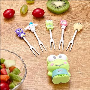 Keroppi Cartoon Frog Stainless Steel Fruit Fork