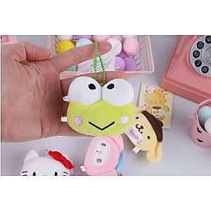 Keroppi Plush Backpack Keychain Schoolbag Decoration