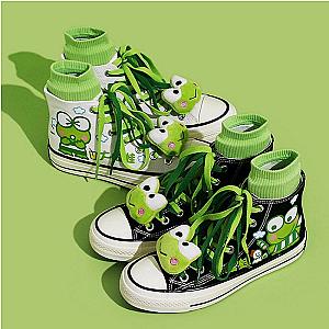 Kero Kero Keroppi High Top Casual Canvas Shoes