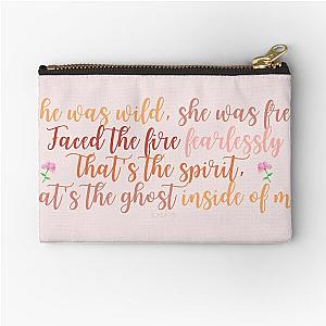 Kesha Chasing Thunder lyrics Zipper Pouch