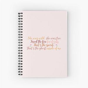 Kesha Chasing Thunder lyrics Spiral Notebook