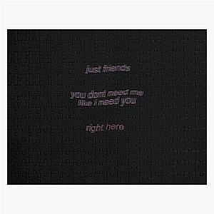 Keshi Lyrics Just Friends Like I Need U Right Here Sticker Jigsaw Puzzle RB2407