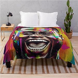 Kevin Hart Pop Celebrity Portrait Throw Blanket