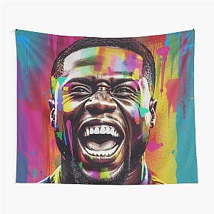 Kevin Hart Pop Celebrity Portrait Tapestry