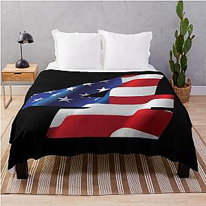 Kevin Harvick USA Throw Blanket