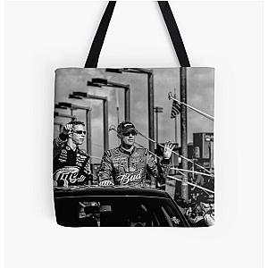 Kevin Harvick and Brad Keselowski All Over Print Tote Bag
