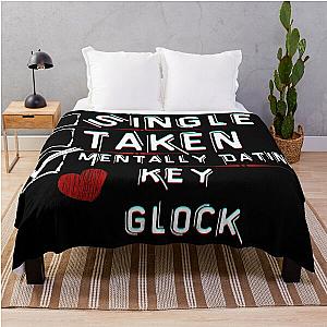 Mentally Dating Key Glock Throw Blanket