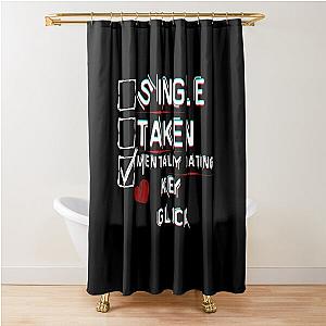 Mentally Dating Key Glock Shower Curtain