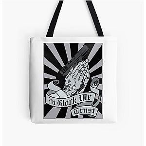 In Glock We Trust, Key Glock American  All Over Print Tote Bag