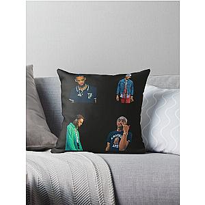 Key Glock Sticker Pack - Key Glock Stickers  Pin Throw Pillow