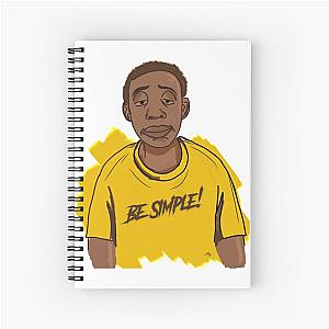 Khaby lame be simple Spiral Notebook