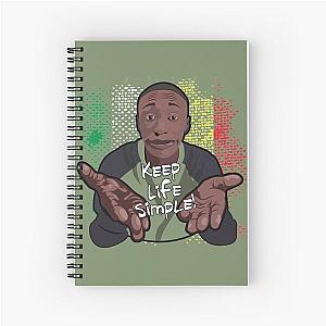 Khaby Lame Art - Keep Life Simple! Spiral Notebook