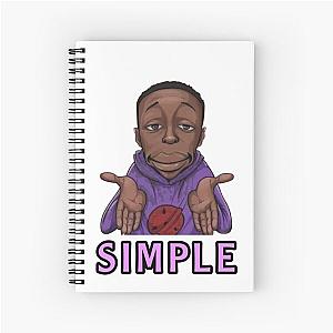 Simple khaby lame Spiral Notebook