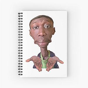 Khaby Lame Caricature Cutout Spiral Notebook