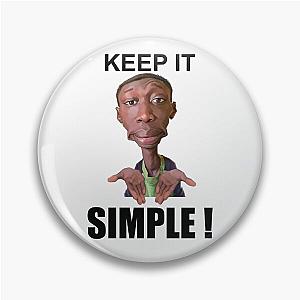 Khaby Lame Caricature Simple Pin