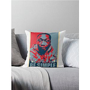 Khaby Lame Be Simple Throw Pillow