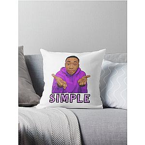 Khaby lame simple  Throw Pillow