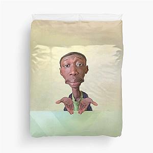 Khaby Lame Caricature Duvet Cover