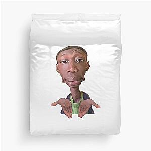 Khaby Lame Caricature Cutout Duvet Cover