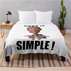 Khaby Lame Caricature Simple Throw Blanket