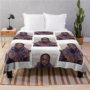 khaby lame art ,khaby lame illustration Throw Blanket