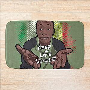 Khaby Lame Art - Keep Life Simple! Bath Mat