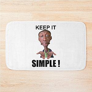 Khaby Lame Caricature Simple Bath Mat