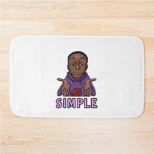 Simple khaby lame Bath Mat