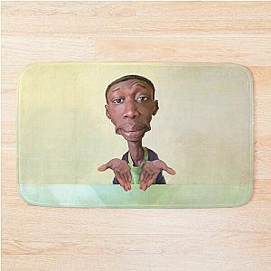 Khaby Lame Caricature Bath Mat