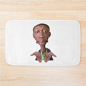 Khaby Lame Caricature Cutout Bath Mat