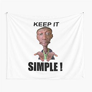 Khaby Lame Caricature Simple Tapestry