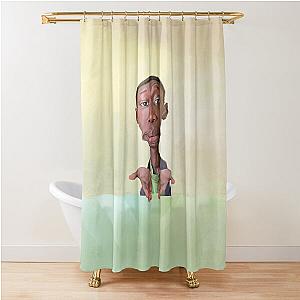 Khaby Lame Caricature Shower Curtain