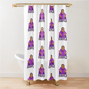 Khaby lame simple  Shower Curtain