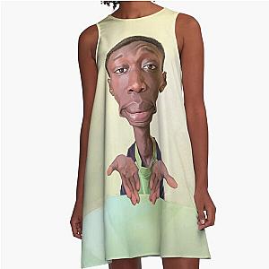 Khaby Lame Caricature A-Line Dress