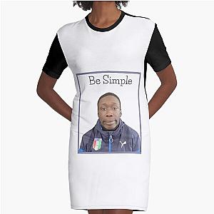 Be Simple With Khaby Lame,Funny & Cool Khaby Lame Graphic T-Shirt Dress