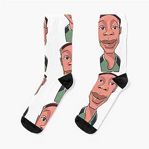 Khaby Lame France - Cartoon Socks