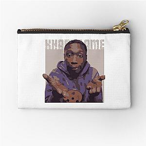 khaby lame art ,khaby lame illustration Zipper Pouch