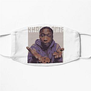 khaby lame art ,khaby lame illustration Flat Mask