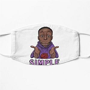 Simple khaby lame Flat Mask