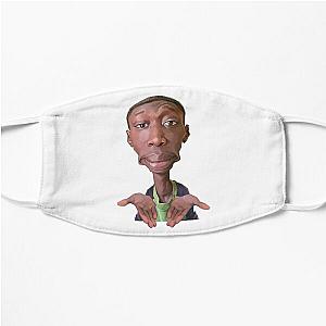 Khaby Lame Caricature Cutout Flat Mask