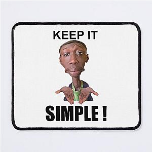 Khaby Lame Caricature Simple Mouse Pad