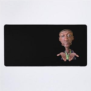 Khaby Lame Caricature Cutout Desk Mat